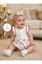 Baby Girl Cherry Patterned Ruffle Blouse Shorts 2-Piece Summer Set - 2