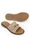 , Women's Genuine Leather Slippers 1611047Z26672 Mink - 6
