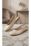 Girls' Cream Color Shoes with Back Clasp, Stylish and Elegant Children's Ballet Flats - 3