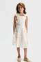 8-14 Years Old Star Blossom Girls' Set-Ecru