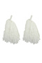 1 Pair (2 Pieces) White Color April 23 Show Pompom (5263) - 2