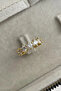 Adjustable Gold Women's Steel Ring with Large Zircon Stone, Does Not Tarnish, Does Not Lose Color - 5