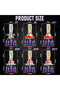 H8 H9 H11 6000K Cold White Bullvision H7 LED Car Headlights H8 H1 H4 H11 HB3 9005 HB4 9006 9012 HIR2 - 6
