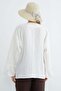 Embroidered Front Lace-Up Linen Look Kimono - 8