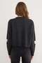 Ribbon Embroidered Crew Neck Oversize Knit Sweater - 5