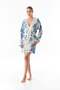 Floral Patterned 2-Piece Nightgown Set with Straps - 3