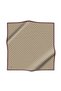 100% Twill Silk Geometric Patterned Black - Beige Colored 90X90 Scarf Sewing Shape: Hand Sewing - 7