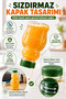 Set of 50 Transparent Turtle Bottle Green Cap Pet Beverage Bottle Children's Nutrition Water Bottle 250 ml - 5