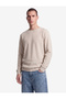 Cotton Long Sleeve Textured Basic Crew Neck Sweatshirt - 2