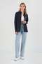 Teddy Bear Embroidered Long Sleeve Oversize Modal Shirt - 2