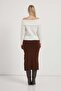 Madonna Collar Draped Knitwear Sweater - 4
