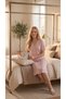 Angelique Bamboo Fabric Short Sleeve Nightgown with Lace and Button Detail 22547-22548 - 3