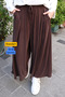 Women's Modal Cupra Elastic Waist Adjustable Lace-Up Wide Leg Loose Trousers 3207 Mink - Special Series