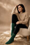 Original Women's Long Boot Socks Premium Thick Drawstring Slouchy Long Socks Soft Textured Cotton Terry Sole Boot Socks Compatible with Aerobics Knee-Length Dust Socks Home Sleep Comfortable Daily Warm Winter Socks - 4