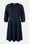 Women Solid Midi Dress, Navy - 3