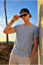Men's Casual Summer Crew Neck Anthracite Basic T-Shirt - 2