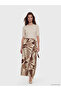 Trendlucky Patterned Skirt with Tie Waist