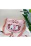 Ita Bag Cute Cat Hello Kittyyy Patterned Bag Plush Toy Keychain Bag Ornament Charm Kawaii Sakura Y2K Plush Half Transparent Adjustable Strap - 2