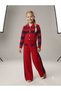 Girl's Striped Gold Buttoned Knitwear Cardigan Pocket Trousers Set of 2 - 4