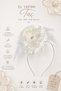 Floral Patterned Appliqued Top Design Girls White Evening Dress Wedding, Graduation - 4