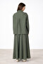 Yansı Skirt Suit Green