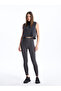 Two Mt Shop Quality Xside Anthracite Elastic Waist Plain Seamless Women's Tights - 2