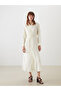 Original Modal Blend Ruffle Shirt Dress