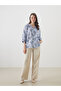 Original Crochet Collar Floral Modal Blend Blouse - 2