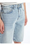 Trendlucky Comfortable Fit Men's Jean Shorts with Difference in Color - 3