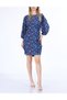 Rochie scurta, Albastru