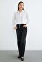 Buttoned Crop Shirt with Tie Front - 6