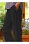 Women's Elastic Waist Lace up Pocket and Trouser End Guipure Detailed Trousers - 2