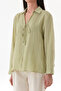 Buttoned Loose Shirt with Tie Front - 7