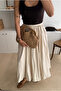 Women's Straw Handbag Camel Straw - 6