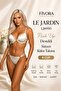 طقم حمالة صدر بوش أب LJ6950 |   طقم ملابس داخلية نسائية من القماش الدقيق مع دعم جانبي من الكأس B وأحزمة رفيعة مرصعة بالحجارة - 2