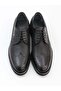 7061 Black Genuine Leather Eva Sole Lace-Up Men's Shoes - 5