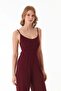 Modal Jumpsuit with Straps and Zipper - 4