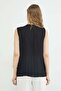 Semi-Transparent Blouse with Ruffles on the Front - 8