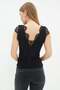 Lace V-Neck Blouse - 7