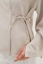 Single Button Sleeve Slit Jacket - 4