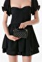 Stoned Diamond Patterned Shoulder Bag - 6