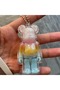 5 قطع حقيبة واقية لـ Bearbrickly 100٪ شفافة لبناء الكتل الدب ميدالية مفاتيح الدب Brick Key Ch
