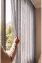 Gray Mesh Knitted Tulle Curtain I Heavy Weight I 1/3 Dense Pleating I Non-Crinkle I No Ironing Needed I Suitable for Any Room