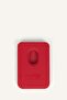 Faux Leather Magnetic Orange Card Holder Wallet H9090Axns - 3