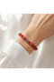 Agate Natural Stone Bracelet |   Real Natural Stone Unisex Women's Men's Handmade Minimal Daily Bracelet - 4