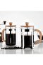 Metal Cage Bamboo Handle Bamboo Lid Glass Herb Strainer French Press 600 Ml. - 4