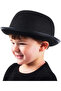 Charlie Chaplin Style Kids Hat – Black Bowler Party Hat - 3