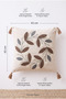 Papatya Bohemian Punch Embroidered Throw Pillow Cover (Without Inner Filling) - 6