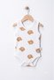 100% Cotton Set of 6 Sleeveless Baby Bodysuits - Newborn & 3-12 Months |   Bear, Animal, Heart, Mom Dad, Carrot and Cute Bear - 8