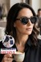 Women's uv400 matte black oval sunglasses gold detail wp25-14 c2 m